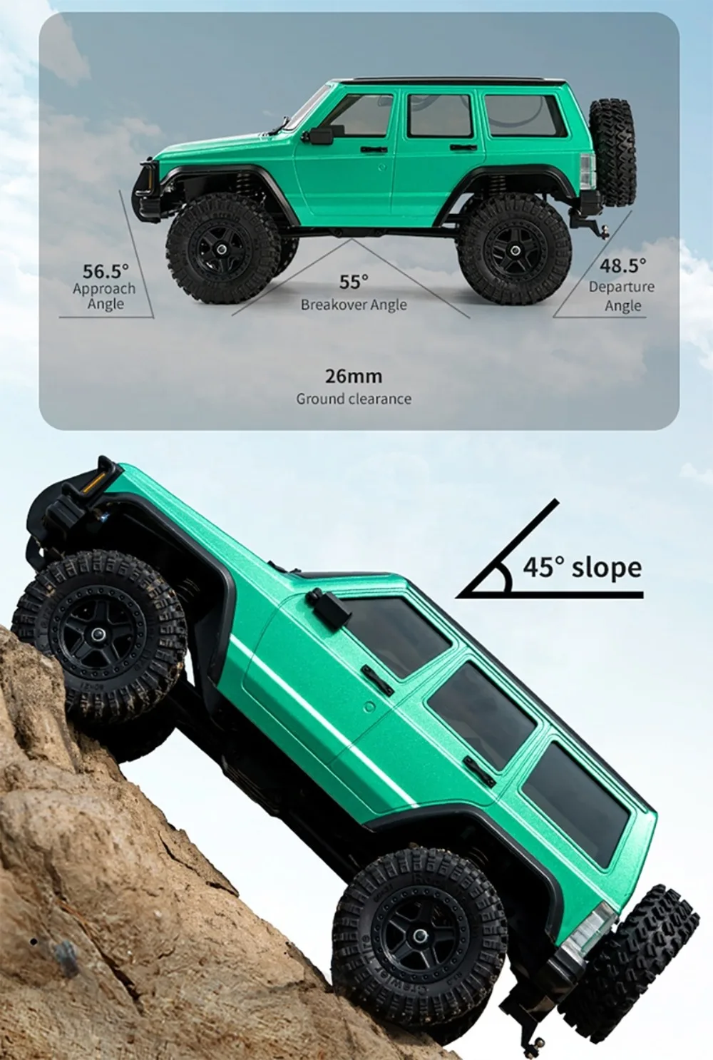 JJRC C8809 1/18 RC Crawler 4WD Elektrische 2,4G Fernbedienung Off-Road Klettern Modell Auto Foy Jungen Mädchen geschenke