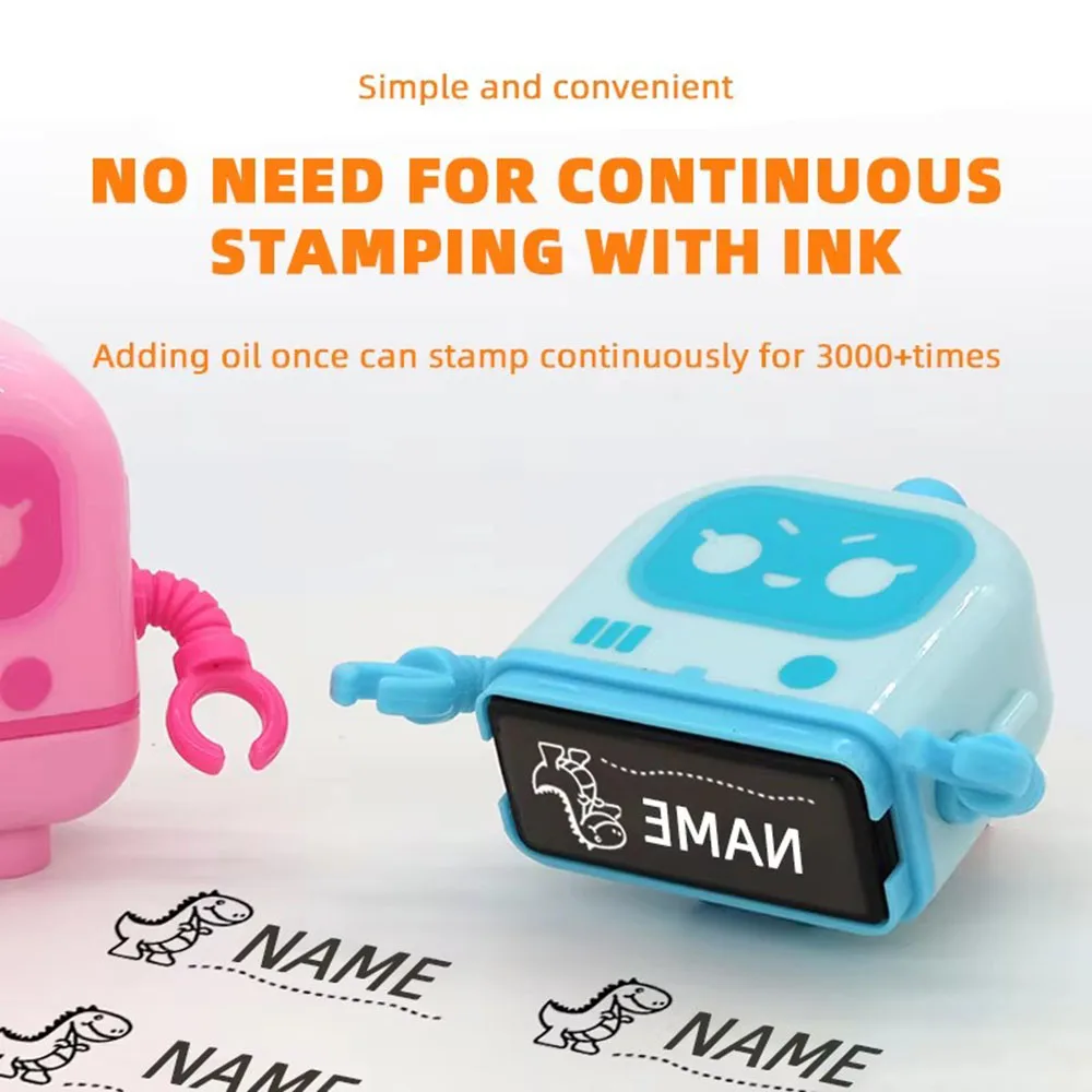 

Customized children's name stamp personalized waterproof seal stamp for clothing Men and women personalized ink pad name stamp