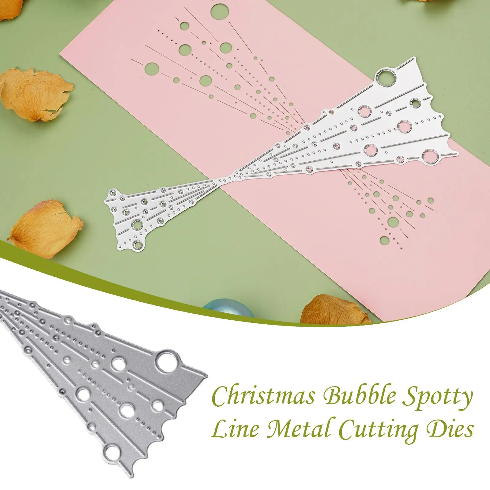 New Christmas Bubble Spotty Line Frame Metal Cutting Dies Stencils For DIY Scrapbooking Decorative Embossing Handcraft Temp Q8S6