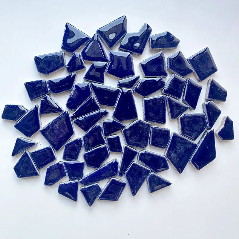 

DIY 100g irregular Porcelain Mosaic Tiles Craft Ceramic Mosaic Making Materials hobby pieces bulk Taobao 917