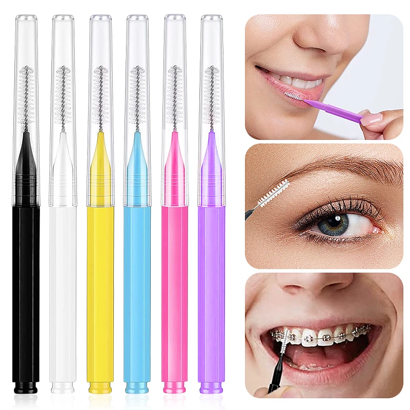 10/20 Pcs Eyebrow Brushes Mini Brow Lifting Brush Disposable Makeup Eyelash Tool Tooth Interdental Brush Lash Extension Supplies