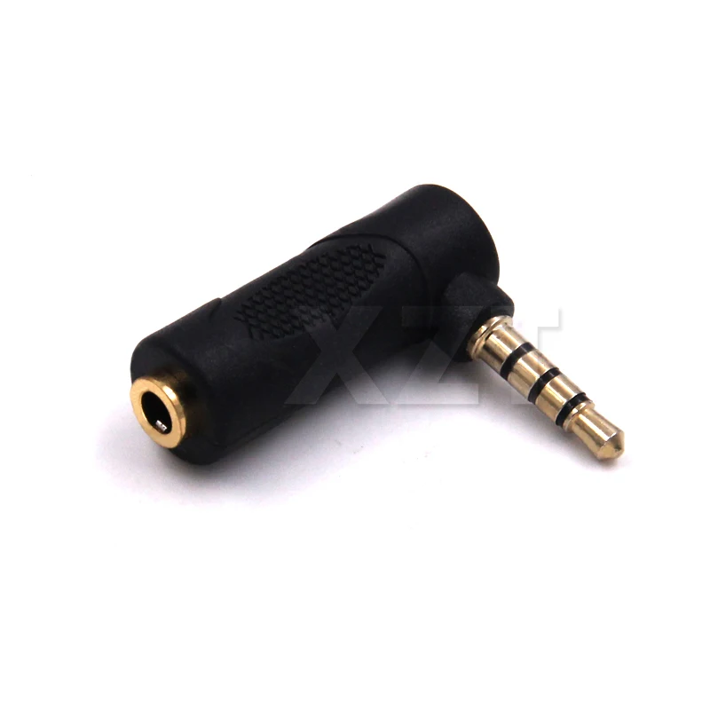 

New 90 Degree Elbow 3.5mm Right Angle Male to Female Adapter 4 L-Shaped Earphone Audio Adapter 3.5 Male to Female Adapter