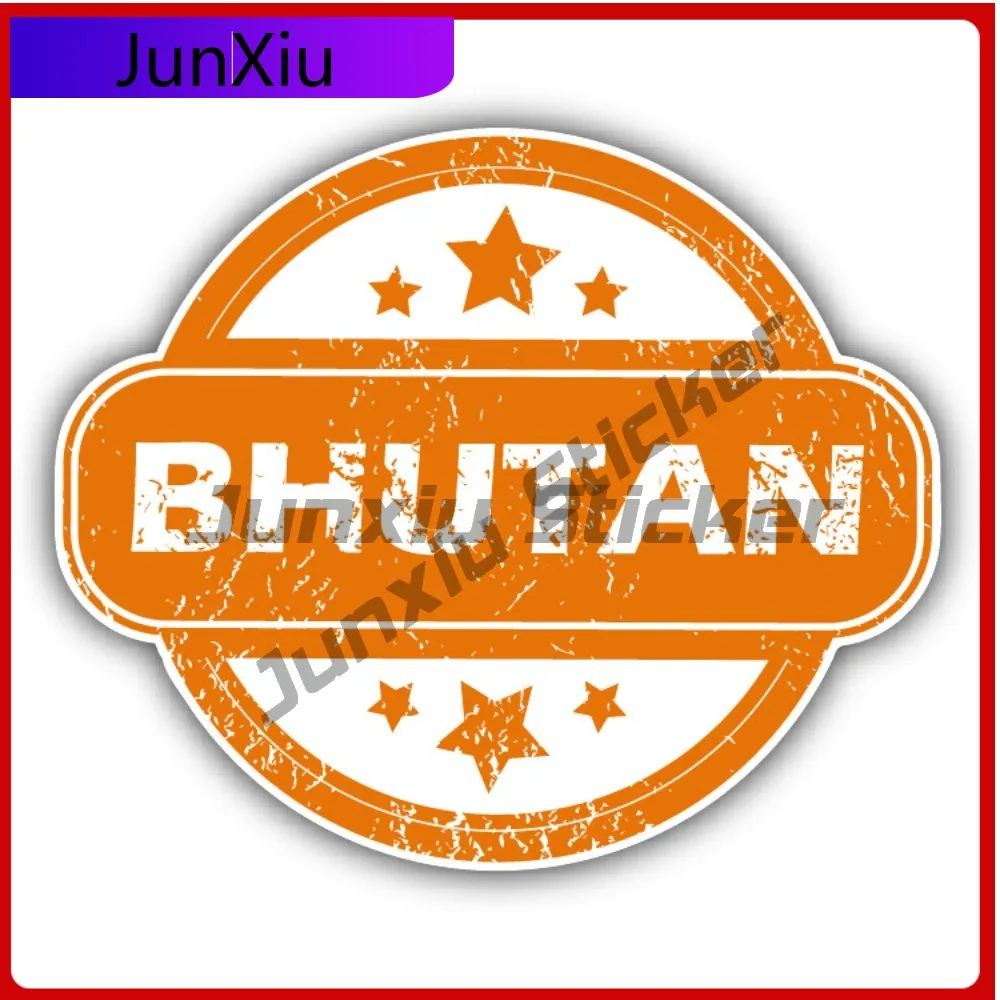 

Bhutan Creative Sticker Stamp Car Decal Bumper Stickers Anime Style Wall Use For Car Window Decorative Vehicle Exterior Decor