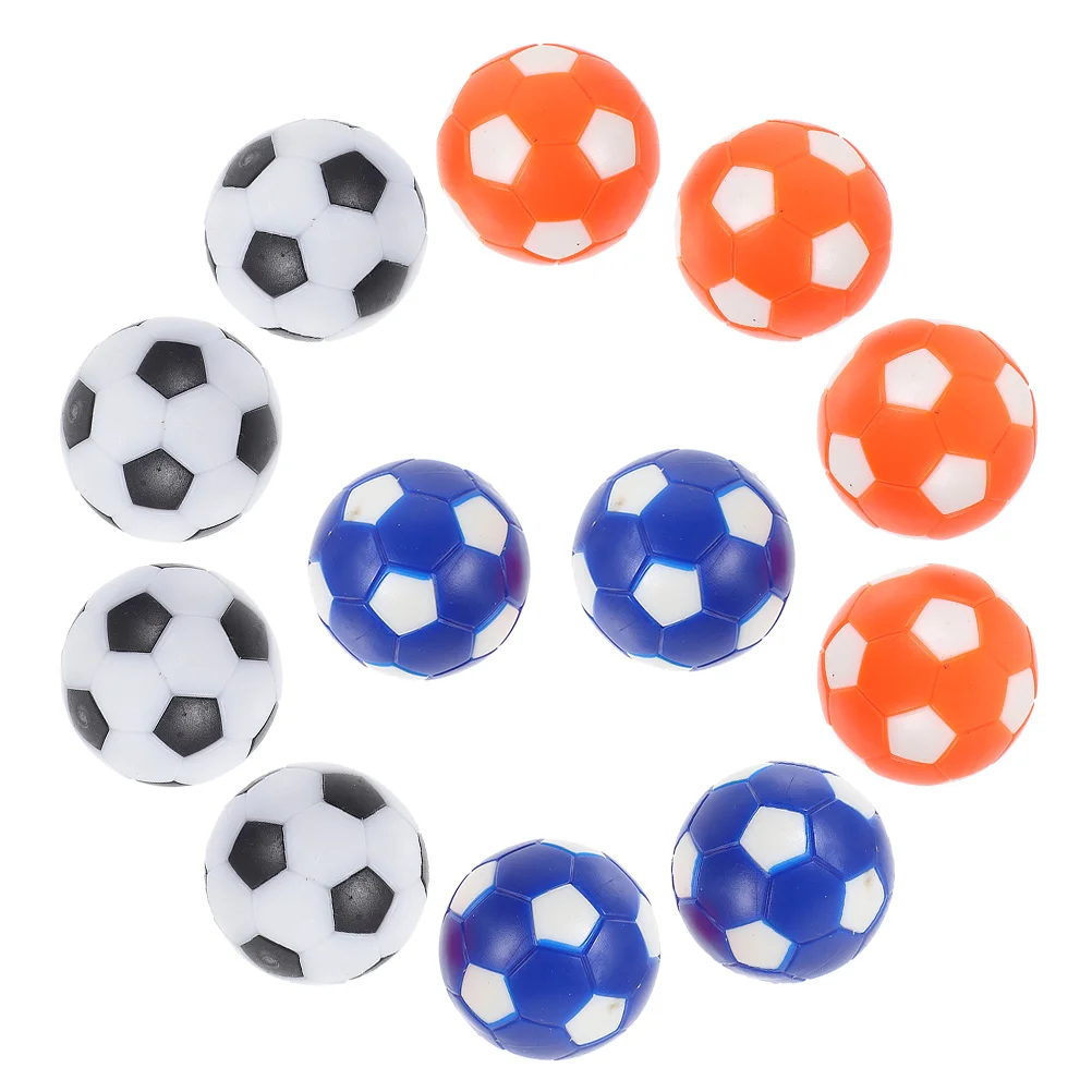 12 Pcs Mini Table Football Machine Game Supplies Foosball Balls for Adult Hips (environmentally Friendly Resin)