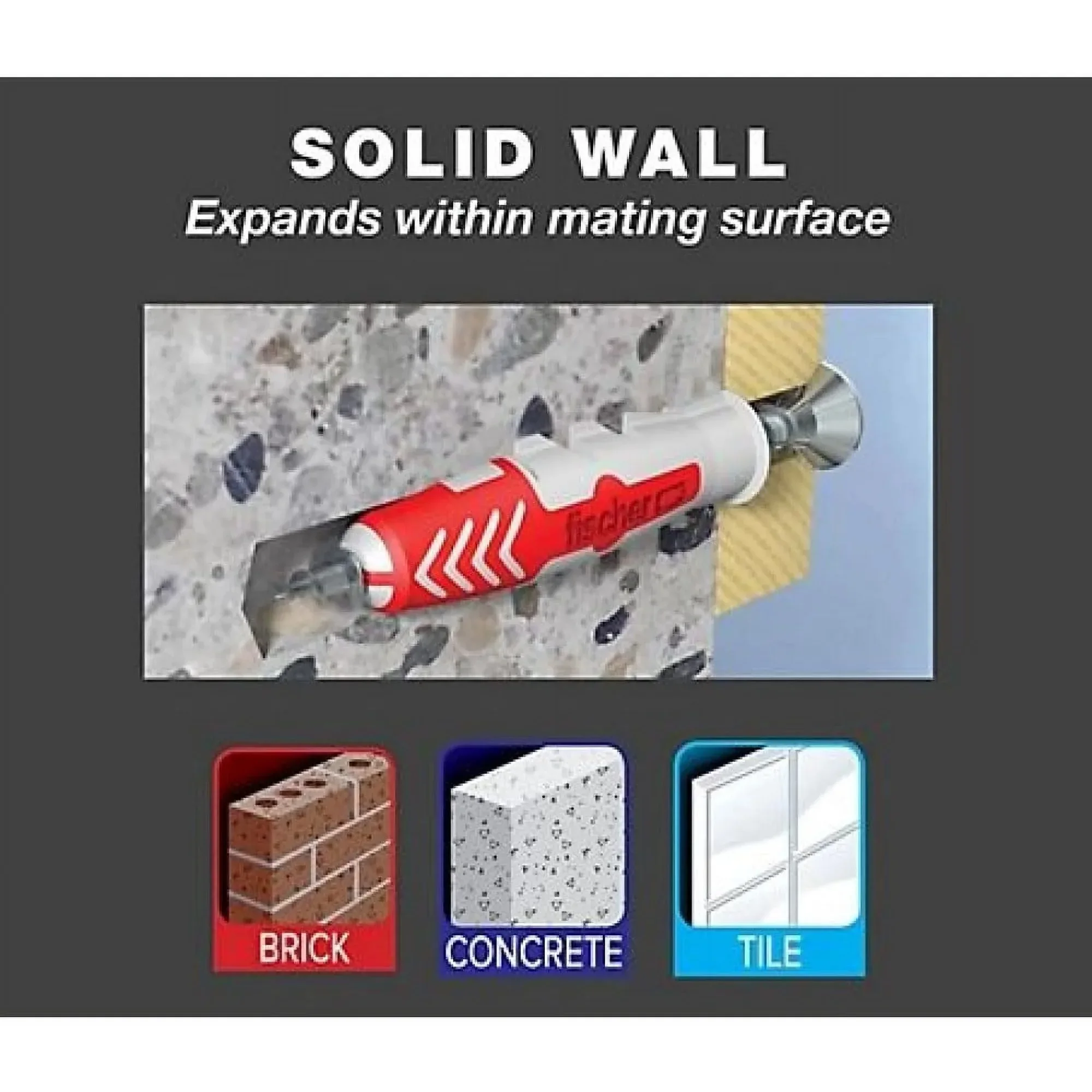 مراسي أجهزة قوة العقد Duopower، # 10x1-9/16، 5/16 بوصة حجم المثقاب، نايلون، 45 رطل، 12 عبوة