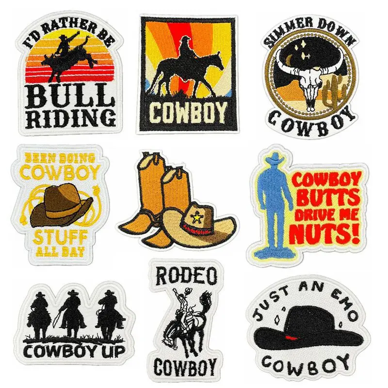 Emblem Clothing Accessories Badge Sticker Embroidered Embroidery Sticker Iron-on Patches