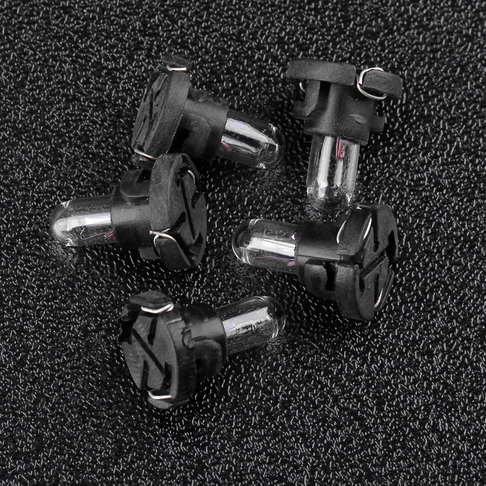 5pcs Instrument Light Bulbs Universal 12V T4 LED Instrument Lights Auto Accessories Replacement for Toyota Honda Nissan
