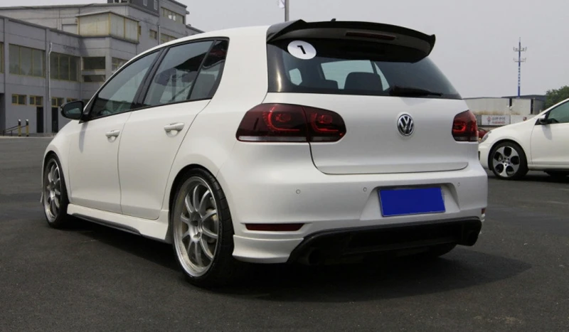 O Style Carbon Fiber Roof Spoiler Wing for Volkswagen VW Golf 6 VI MK6 GTI & R20 2010~2013