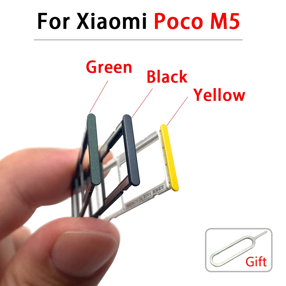 

10 Pcs SIM Card Tray Slot Holder Replacement Part For Xiaomi Poco M4 5G M5 M5S