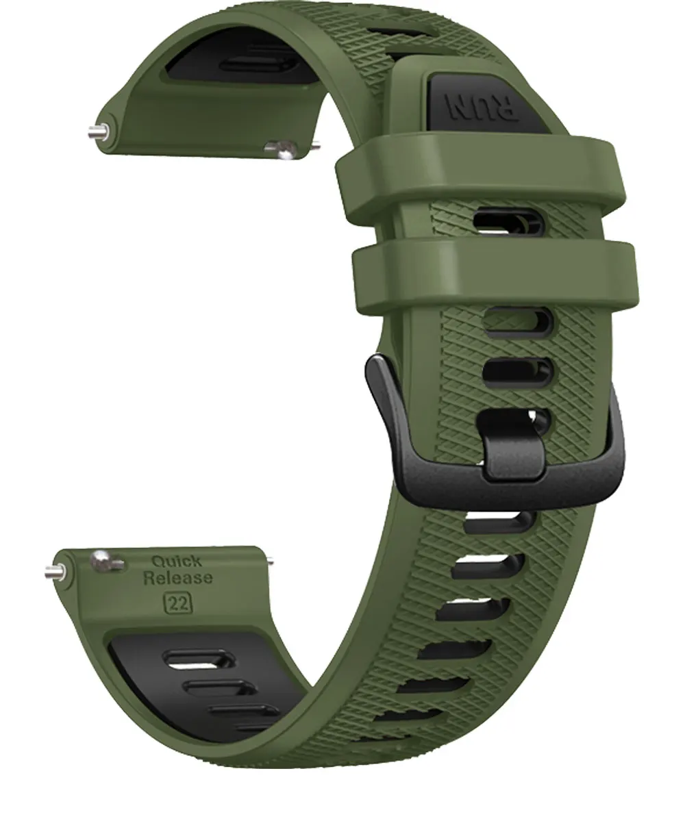 22 mm Silikon-Smartwatch-Armband für Garmin Forerunner 265, Ersatzgürtel für Forerunner 255 Music Vivoactive 4 Venu 2 Armband – Detail 19