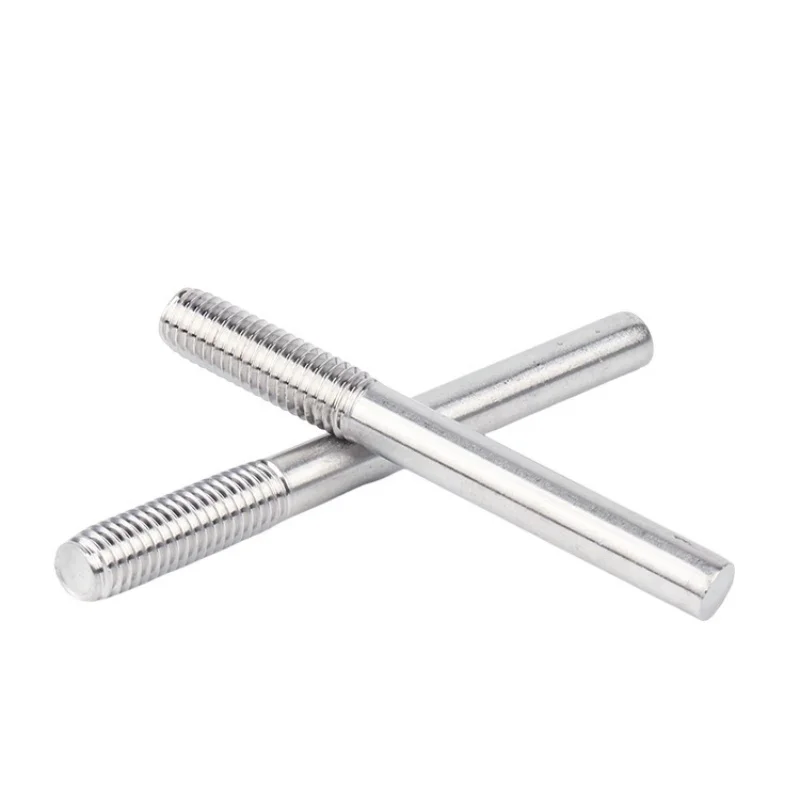 M3 M4 M5 M6 304 Stainless Steel Single Head Bolts Stud Extension Rod Half Thread Single Head Threaded Rods