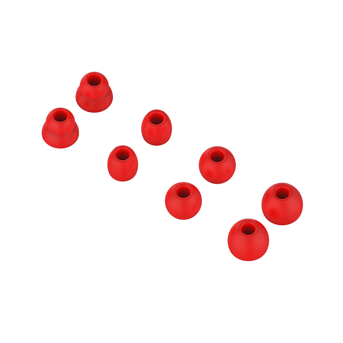

8pcs Earphone Earbuds Cover Silicone Sleeve for Tip Earplugs Red Durable Flexible Hunting Accessories Fitness