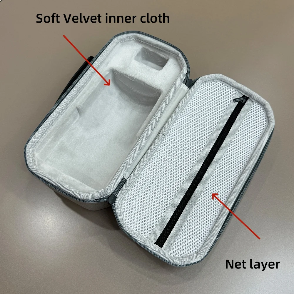 صندوق تخزين واقٍ لجهاز عرض Magcubic HY300PRO مقبض صندوق حماية بقشرة صلبة لحقيبة السفر Samsung TheFreestyle