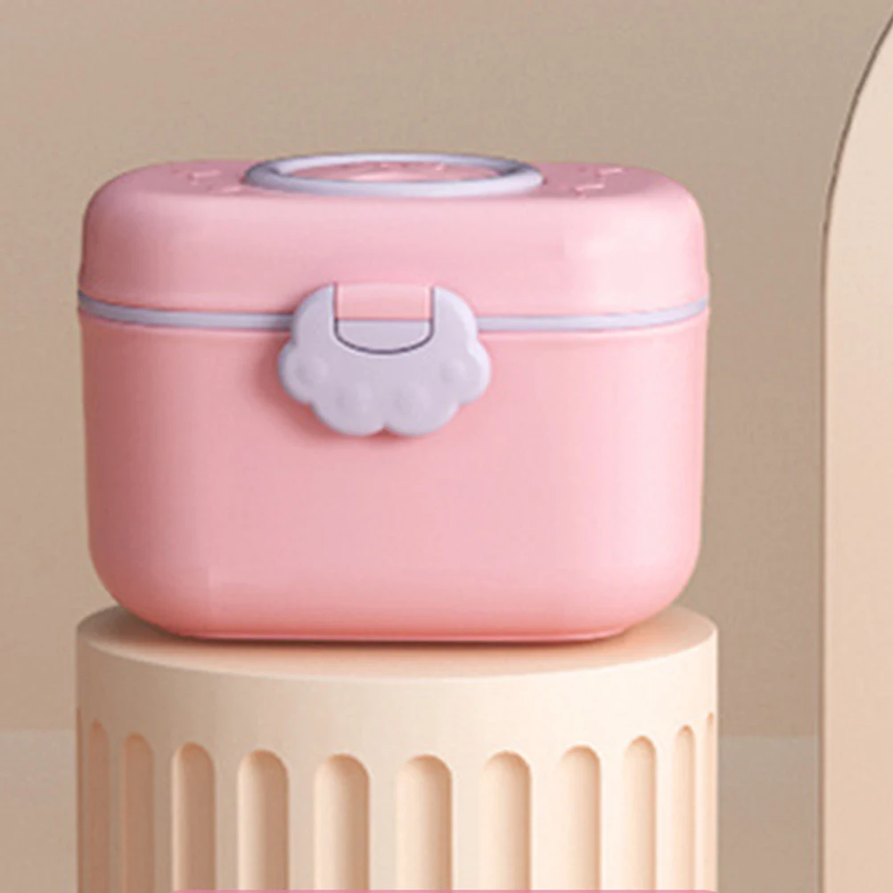 

2 pcs Baby Formula Container Portable Milk Powder Box Snack Food Storage Travel Dispenser On The Go Infants PP Packaging