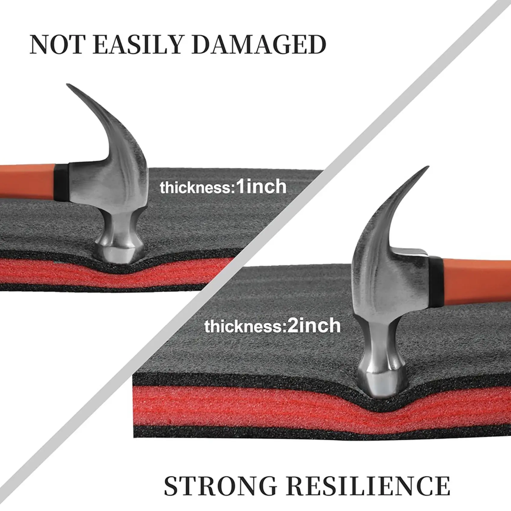 

ABLJ Tool Box Foam 16Pcs 18X12x2inch & 18X12 X 1Inch,Shadow Foam Inserts For Cases,Polyethylene Storage Sheets For Toolbox