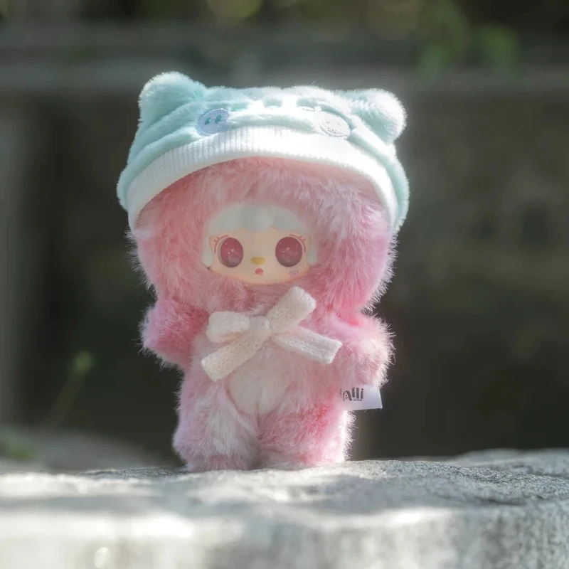 Yooki الدب الصغير خطة الإنارة الفينيل أفخم صندوق أعمى صغير لطيف لينة محشوة دمية على شكل حيوان حقيبة قلادة العصرية لعبة ديكور هدية