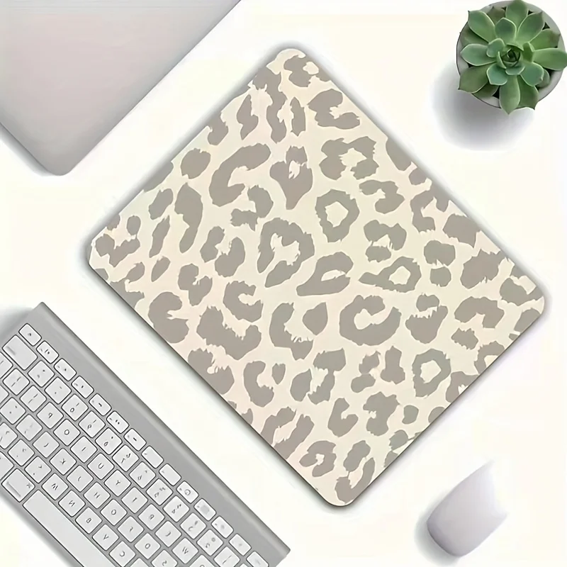 CIFBUY Small Gaming Mouse Pad Leopard Print Abstract Art PC Keyboard Desk Mat Durable Non-Slip Rubber Base Home Office Decor