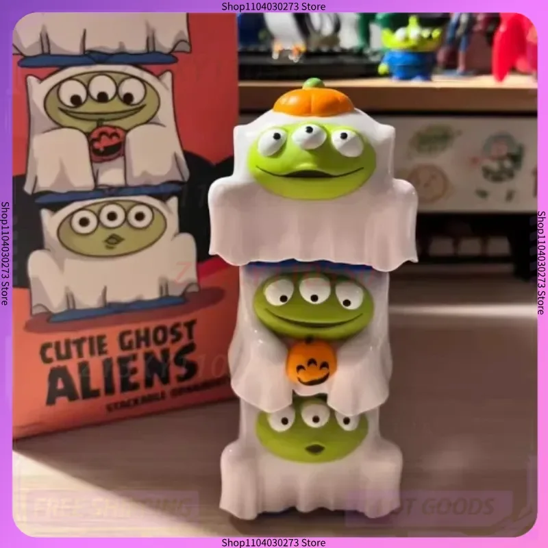 

2025 Alien Series Of Ghosts And Elves Layered Action Figure Statue Desktop Pvc Model Glow At Night Ornaments Toy Halloween Gift