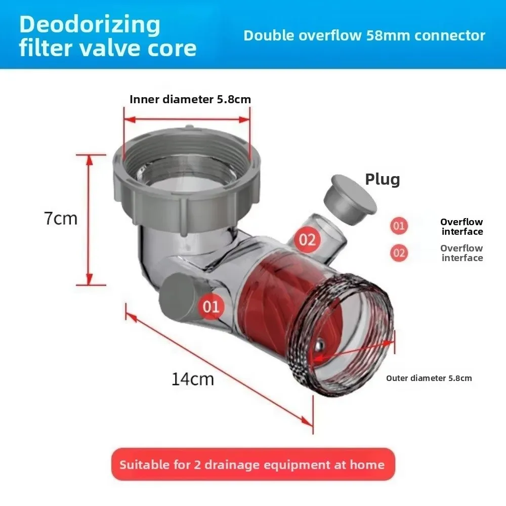 

plastic Wash Basin Drainage Pipe Kit Odor Proof Curved Tube Drain Pipe Joint Anti-Blocking Fast Connection