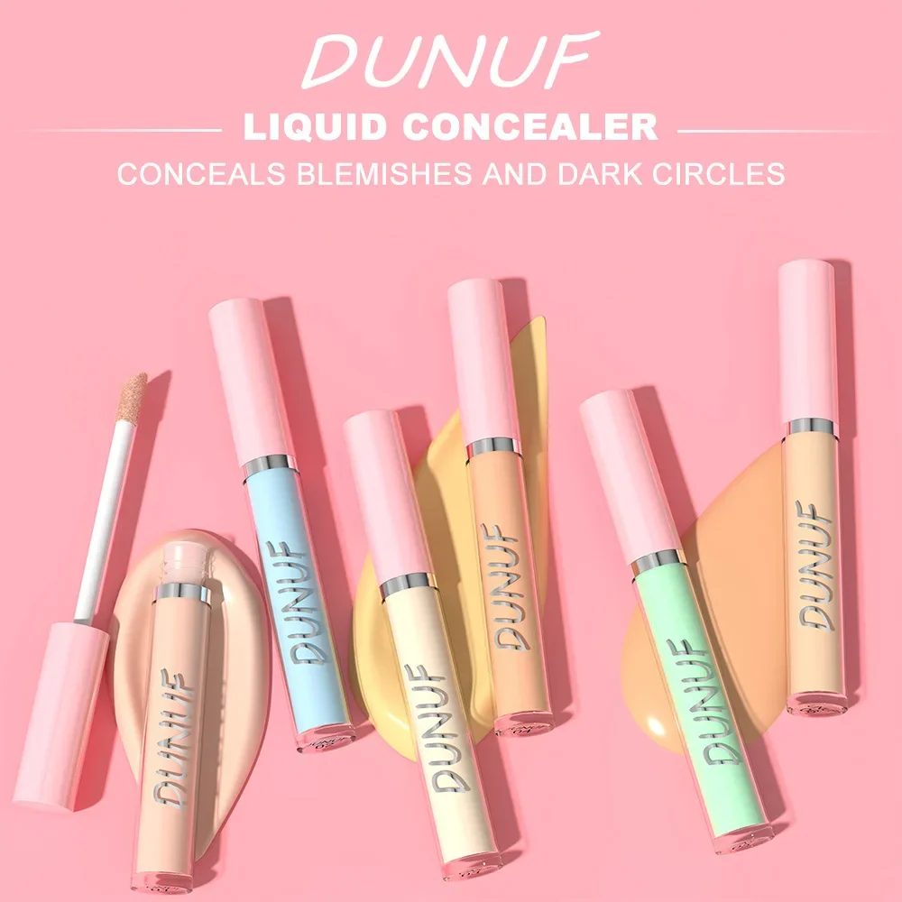 DUNUF 8 colores base líquida corrector contorno Stick mate duradero cubierta impermeable imperfecciones ojeras iluminar el tono de la piel