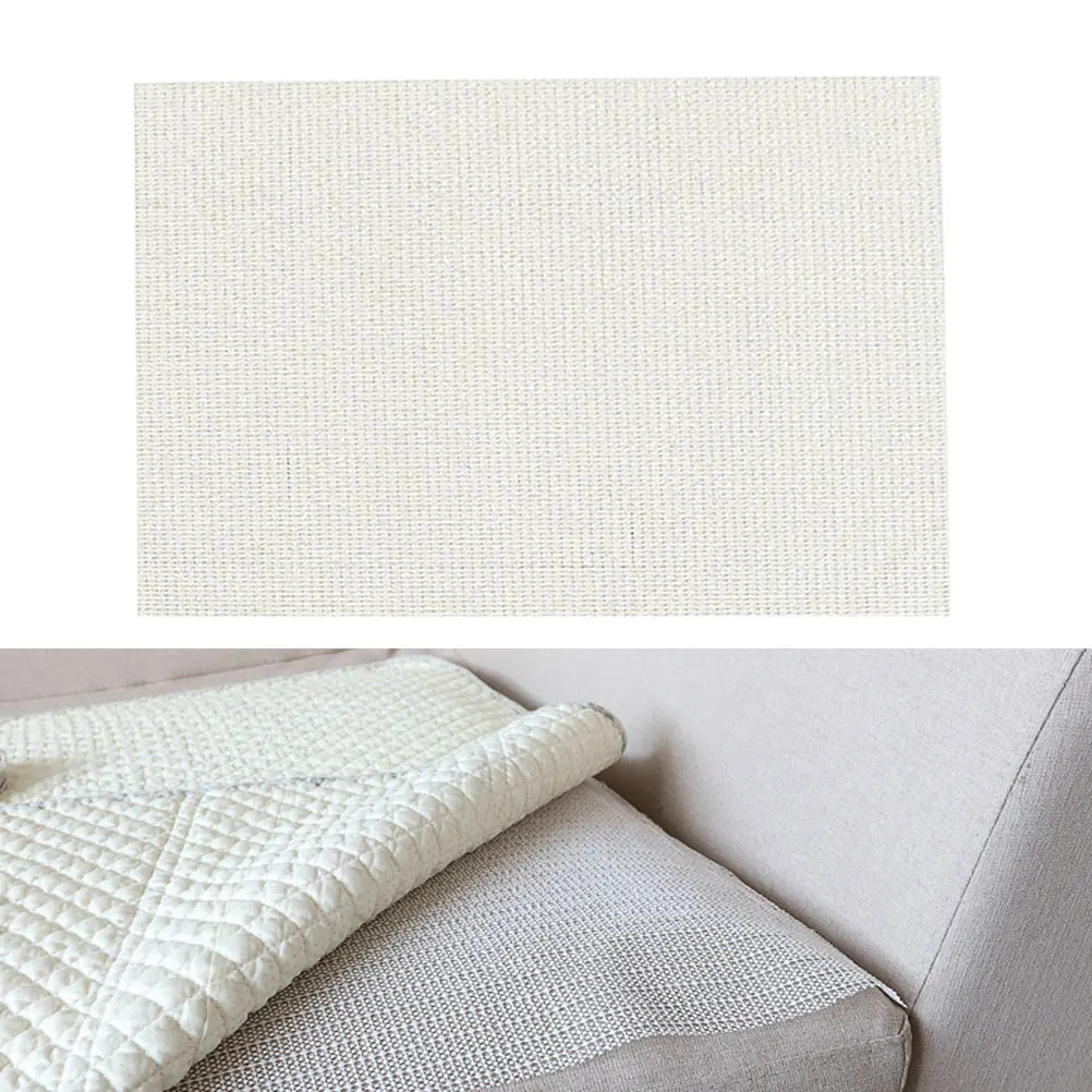 

PVC Non-Slip Mat Simple Scalable Latex Carpet for Bedroom Livingroom Bathroom (Creamy White, 70cmx180cm)
