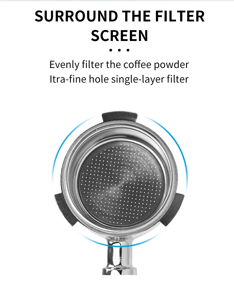Kaffee Boden Siebträger 51mm Nackt Für Delonghi EC680 EC685 EC200 Filter Korb Espresso Maschine Zubehör Barista Werkzeuge – Detail 8