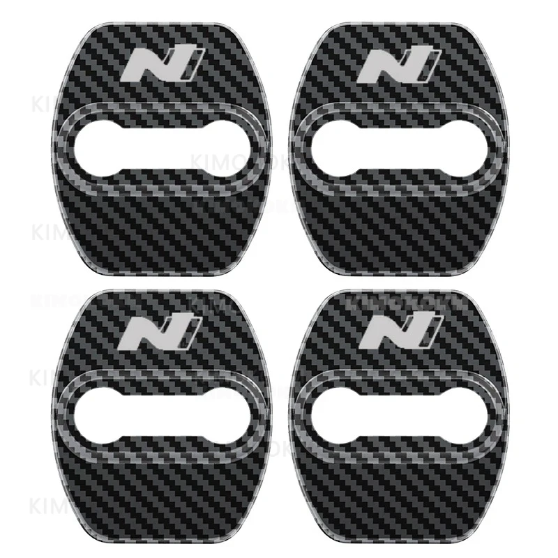 4pcs/Set Car Door Lock cover Protect Buckle Cover Stickers 4pcs/set for Hyundai Tucson Creta I20 I30 ENCINO MISTRA Sonata