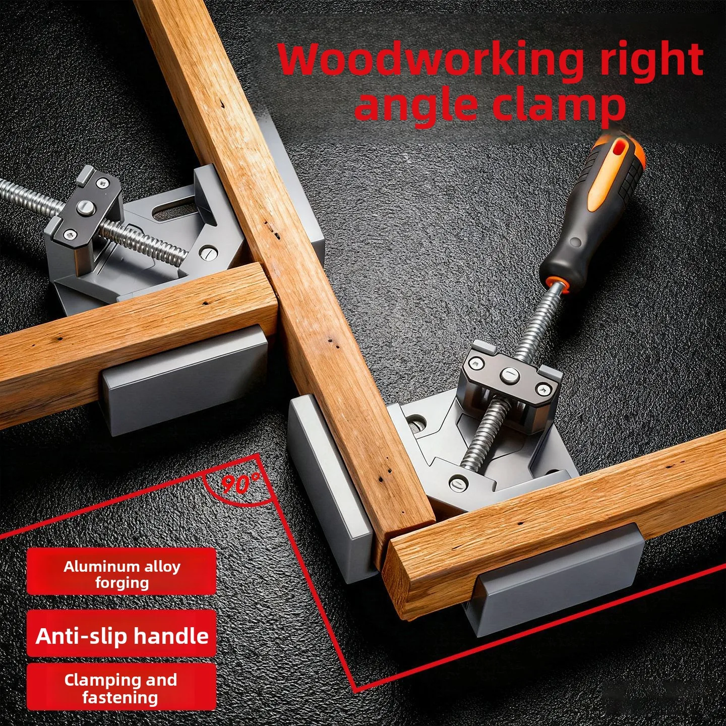 

Многофункциональный 90 ° Угловой зажим - блок локатора быстрого фиксации для сварки фоторамки из стекла, деревообработки аквариума