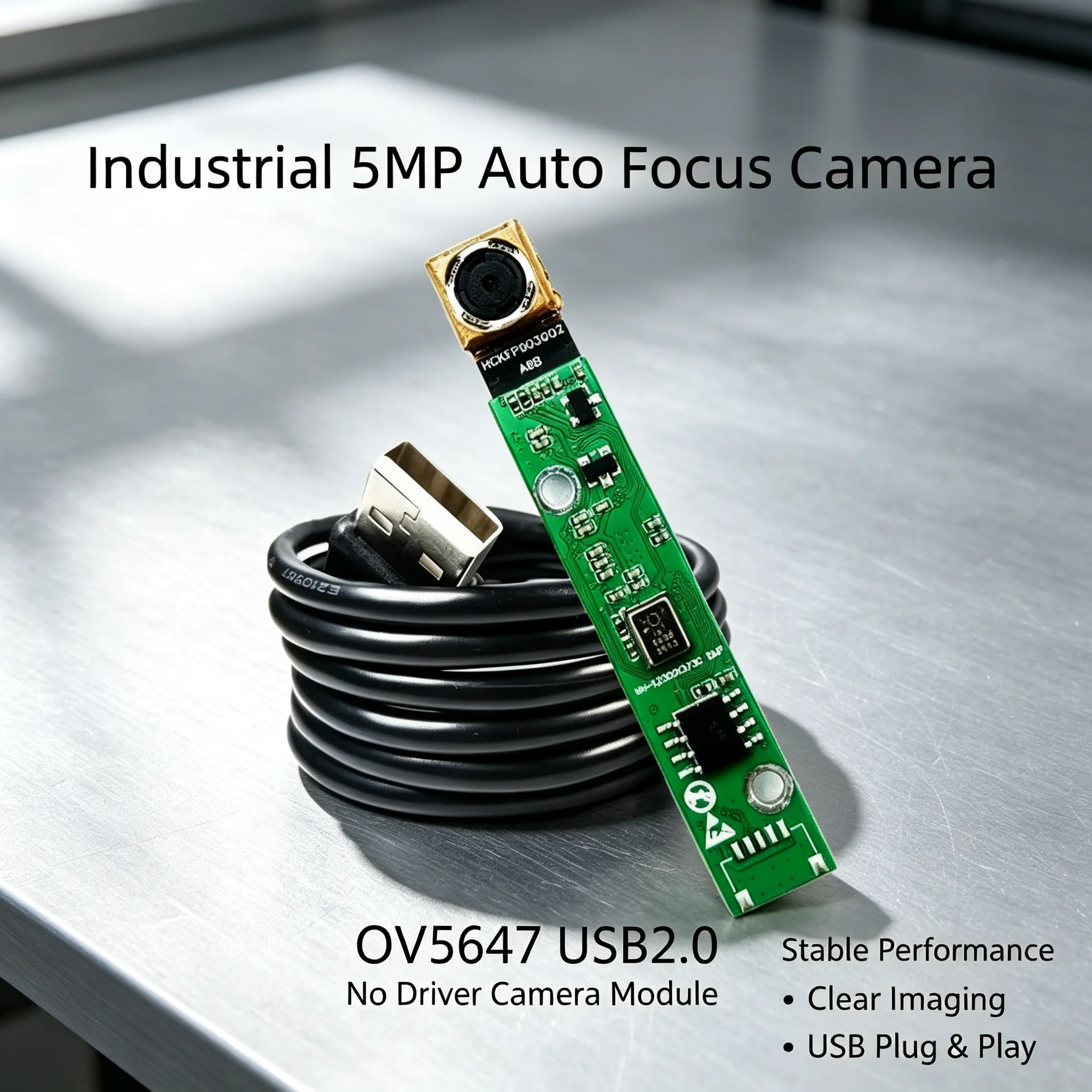5MP OV5647 USB2.0 Auto Focus Camera Module No Driver Industrial Camera