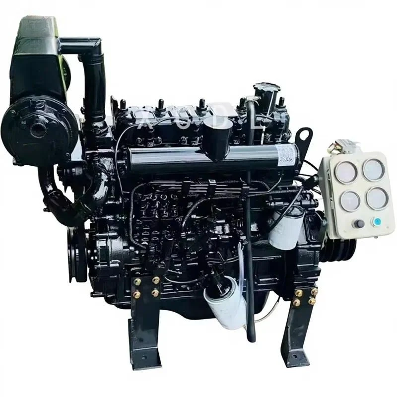 ZH490C Marine Engine 45KW 61HP Electric Start with Gearbox, Water Cooled Inboard Boat Engine for Fishing Ship