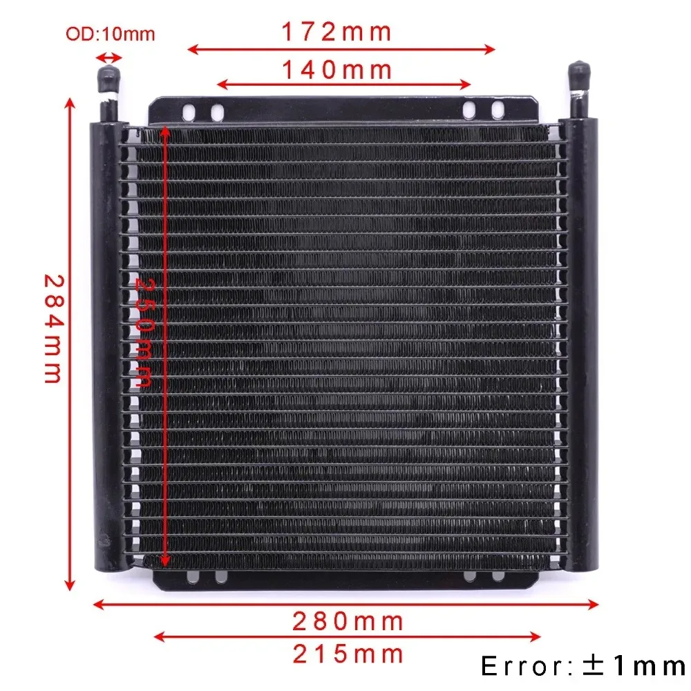 Universal Aluminum Plate and Fin Transmission Oil Cooler Engine Cooling System Radiator 11/15/20/26 Rows