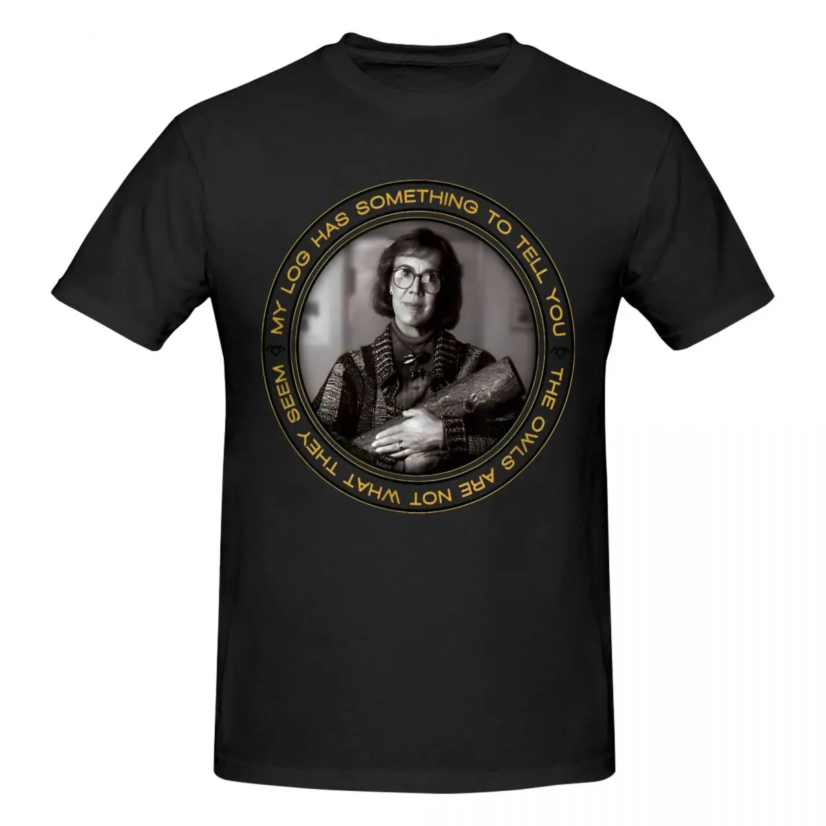 Twin Peaks Log Lady Has Something To Tell You Männer Frauen T-Shirt Lustige T-Shirts T-Shirt 100 % Baumwolle Grafik bedruckte Kleidung