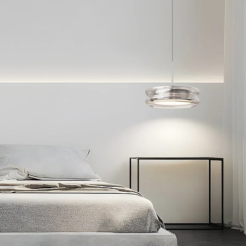 Minimalist Glass LED Pendant Lights for Dining Living Room Bedroom Modern Home Decoration Bedside