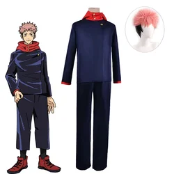 Jujutsu Kaisen Itadori Yuji Cosplay Costume Japanese Anime Game Uniform