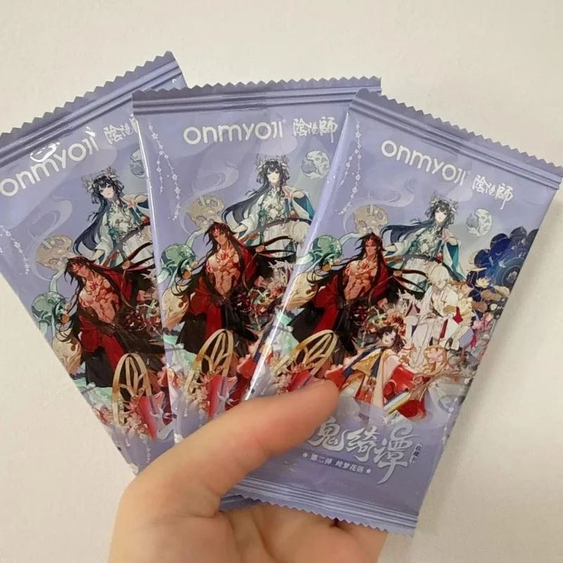 In Stock Original Shining Soul Onmyoji Collectible Cards Volume 2 Fantasy Flower Language Anime Game Peripheral Trading Card Toy