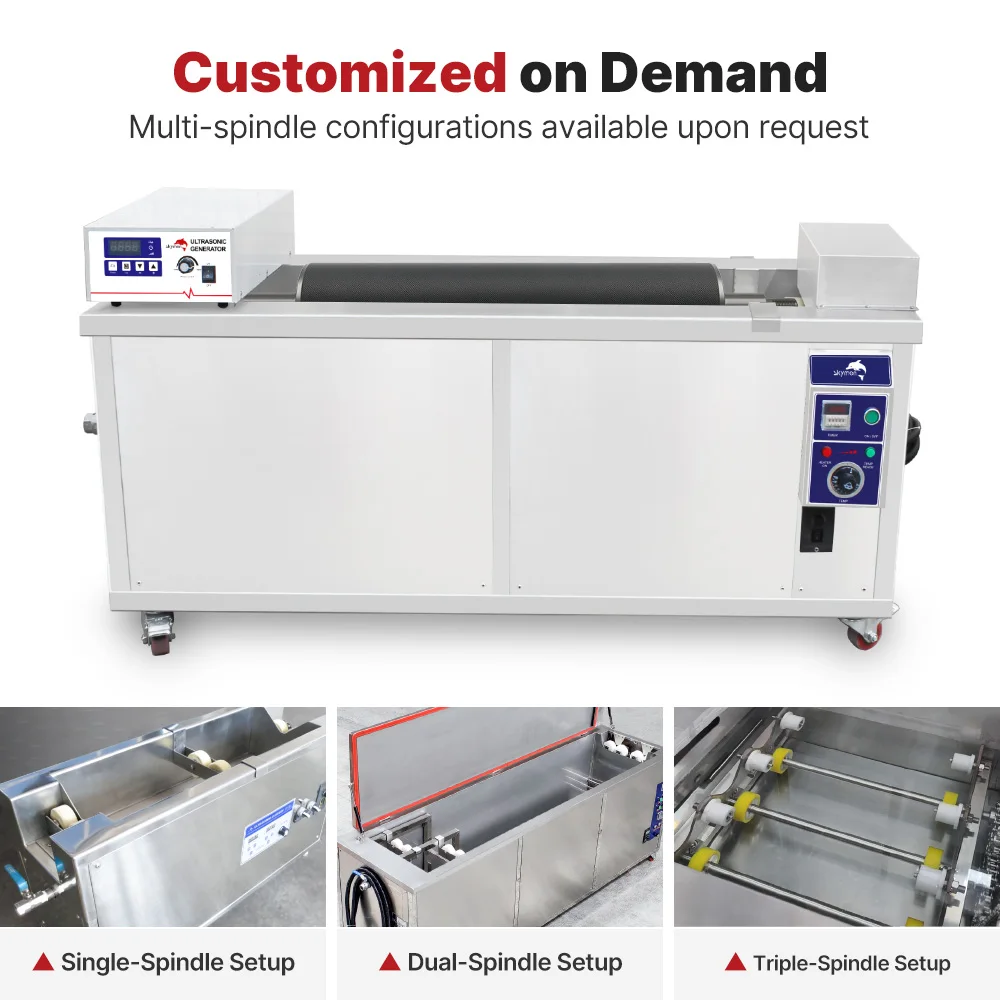 Custom Eco-Friendly Industrial Anilox Roller Ultrasonic Cleaning Equipment For Printing And Packaging Industry