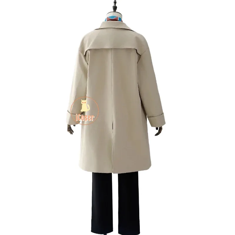 Anime Days Yoichi Nagumo Cosplay disfraz peluca Beige gabardina camisa asesino Taro Sakamoto fiesta de Halloween mujeres Mena; 6'x, 9;y'