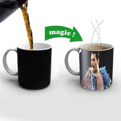 Queen Band Music One Piece tazze da caffè e tazza Creative cambia colore tazza da tè tazze da latte in ceramica regali novità