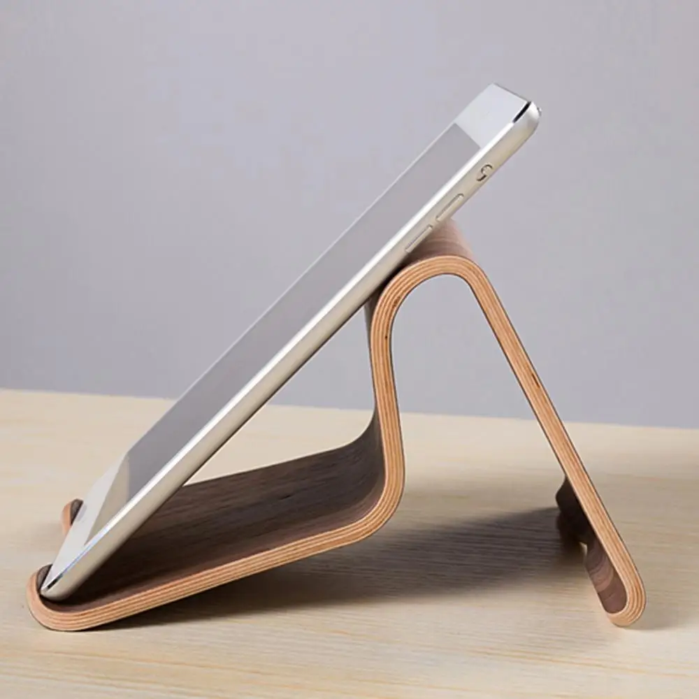 New Arrival SAMDI Wooden Universal Tablet PC Phone Stand Holder Bracket for iPad Tab