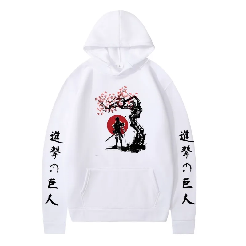 2D Hoodie Men's and Women's Set Hooded Sweatshirt Attack Giant Peripheral European Size Cross border Hot Selling Printed Hoodie