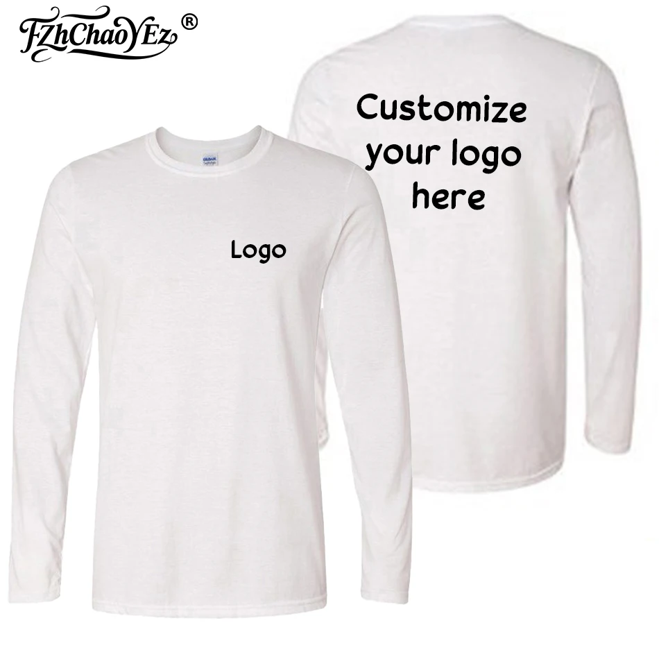 Custom Cotton T Shirt Make Your Design Logo Text Men Women Print Original Design Summer High Quality Gifts Team Family T-shirt