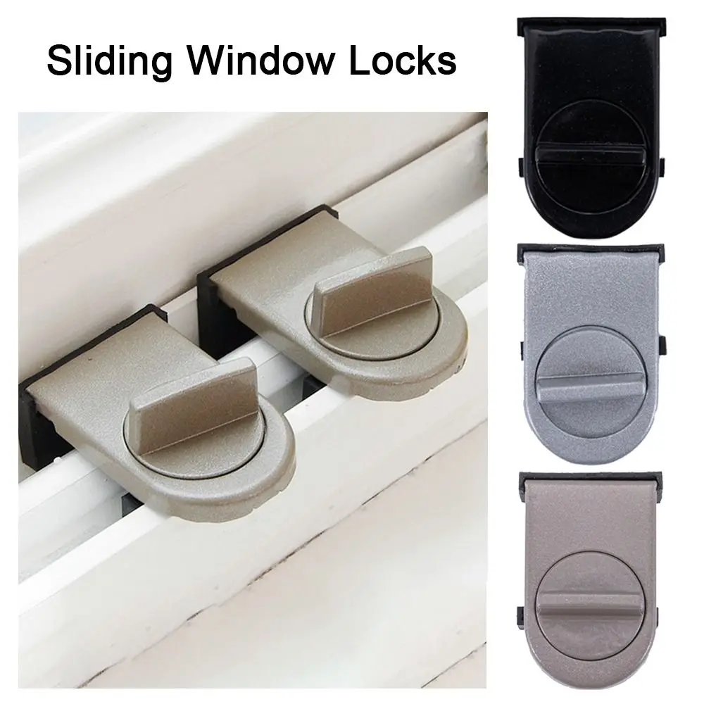 New Metal Sliding Window Locks Adjustable Translation Sliding Safety Lock Security Protection High Quality Cabinet Locks Window