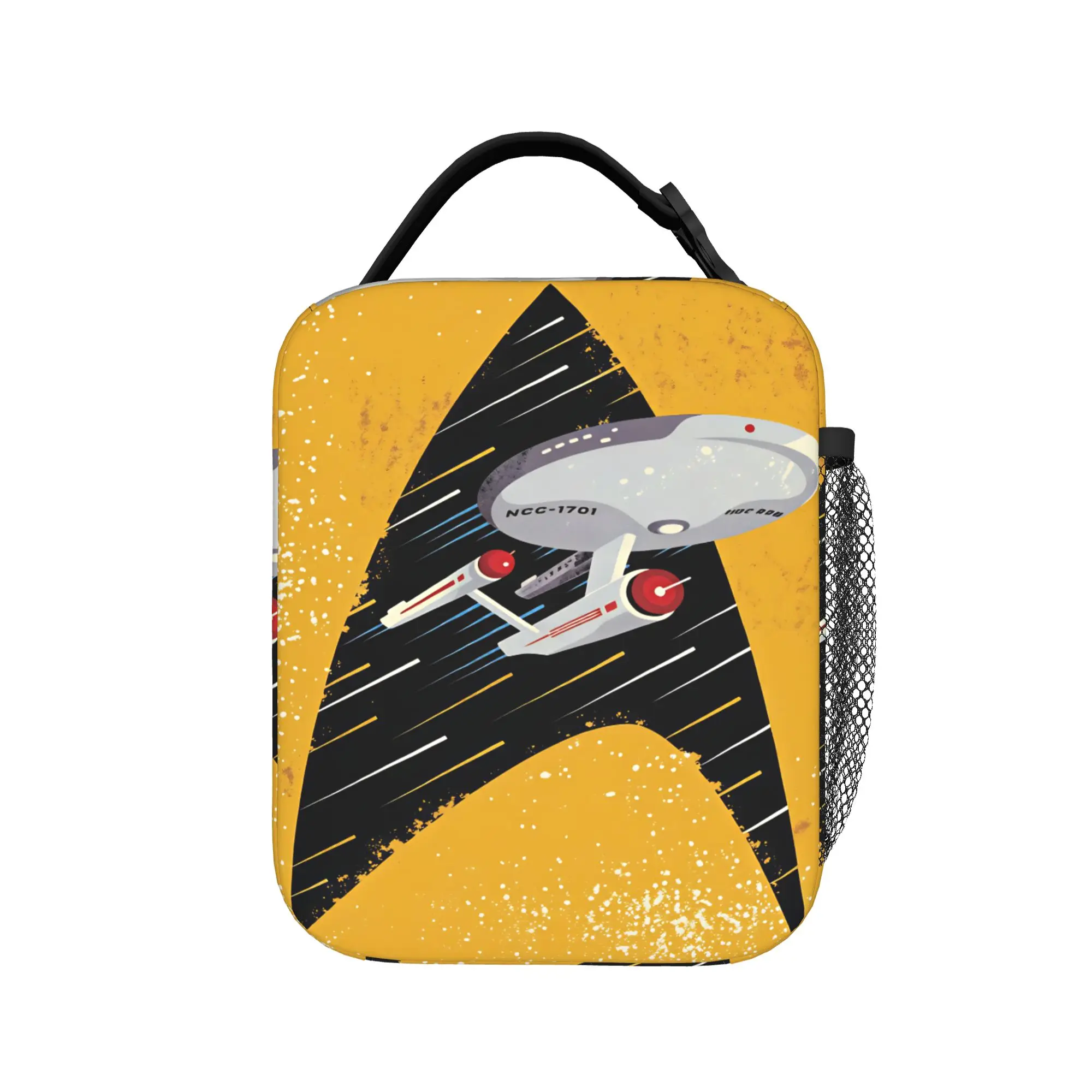 S-Star T-Trek Ship Movie  Lunch Bag  Casual Lunch Box For Men Picnic Convenient Cooler Bag Oxford Print Thermal Tote Handbags