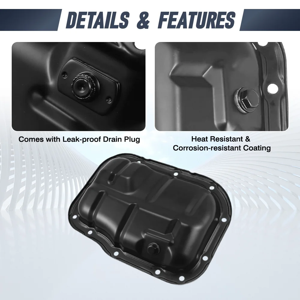 

For Scion iM xD Toyota Sequoia Tundra Corolla Matrix C-HR 2.0 L Car Engine Oil Pan 1210237010 264-324 12102-37010 12101-37010