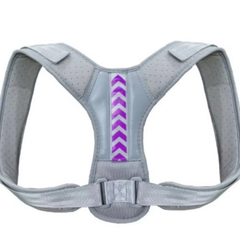 حزام مصحح الوضعية للعمود الفقري الترقوة للرجال والنساء، دعم أنيق للمنزل والمكتب والرياضة، مكواة فرد الظهر قابلة للتعديل للرقبة #6