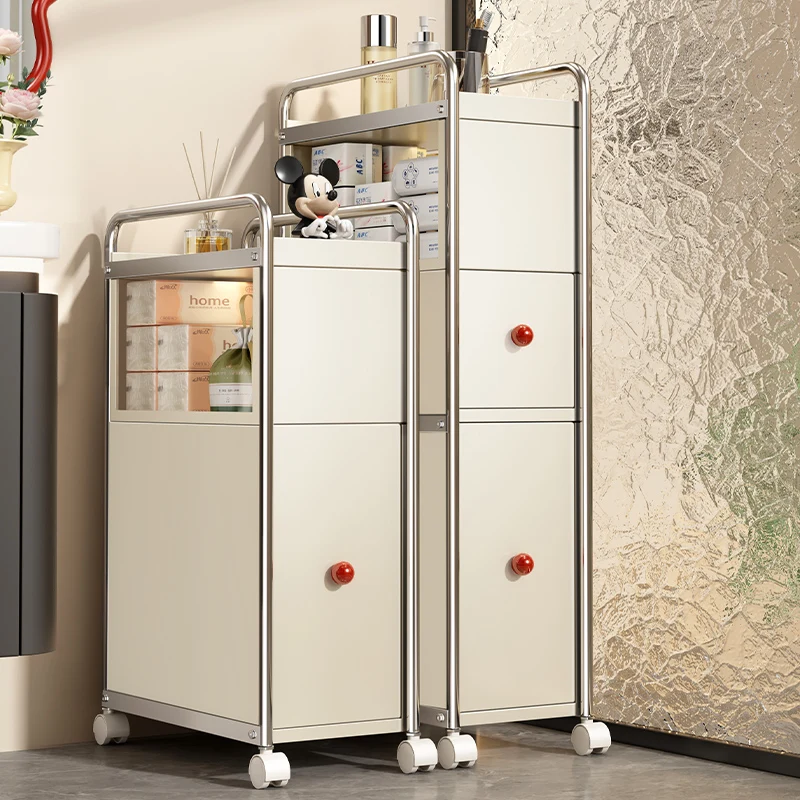 

Bathroom Crack Cabinet Toilet Shelf Storage Cabinet Large Capacity Locker Side Cabinet