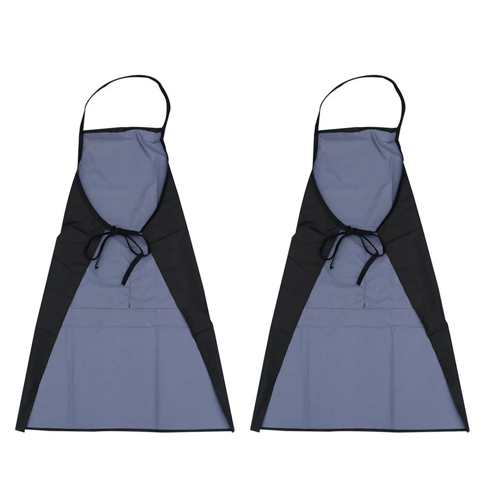 

2pcs Waterproof Apron for Hairdressing Salon Barber Shop Perming Dyeing Adult Hair-Cutting Cape Foldable Durable Kitchen Use
