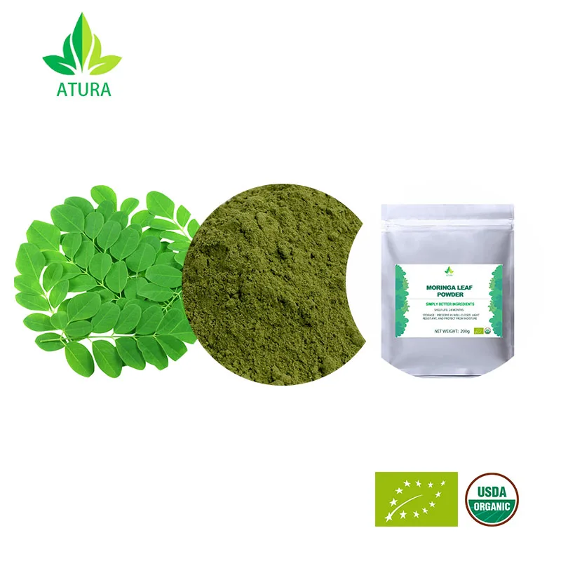 Hoja de Moringa, 100g-1000g, 100%, envío gratis