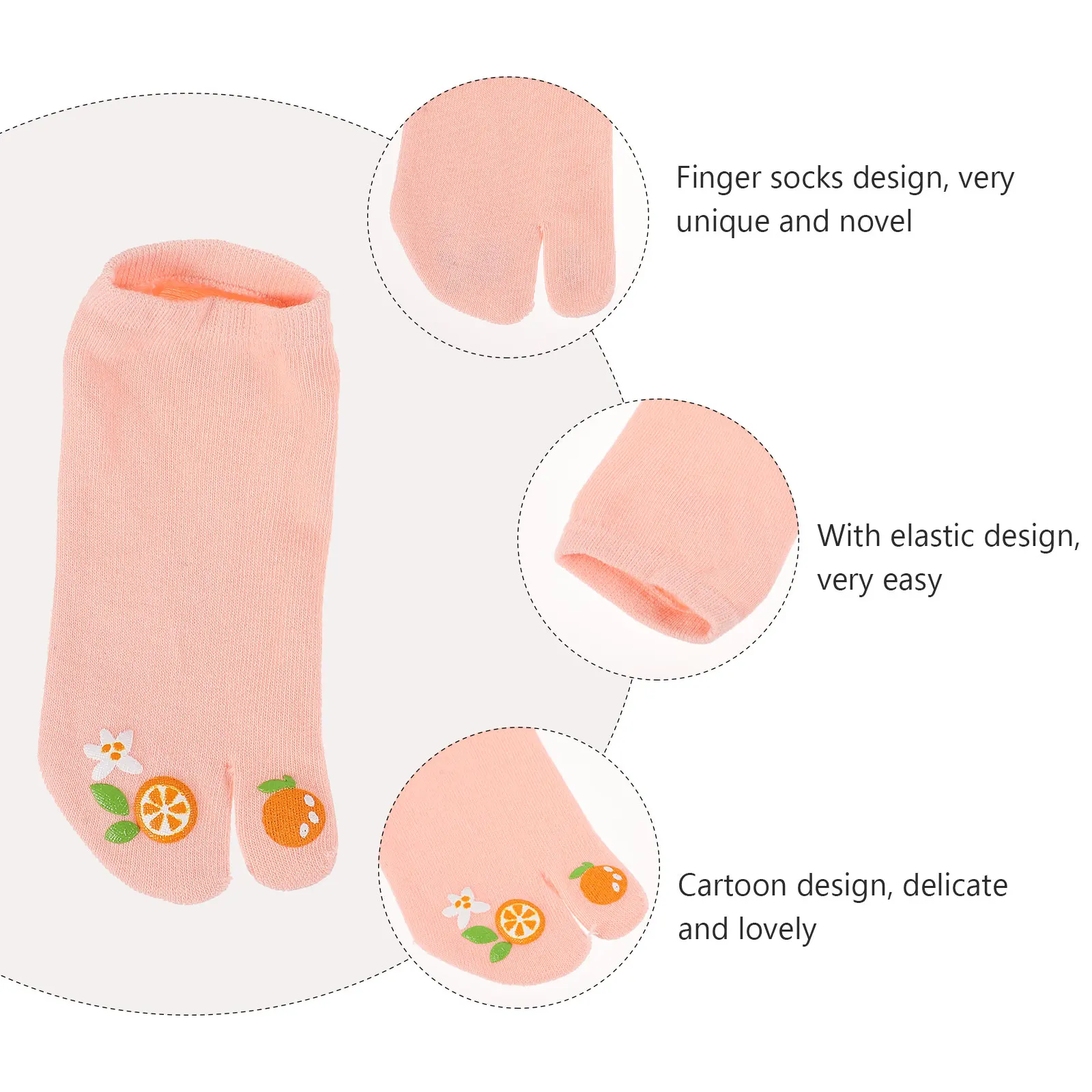 

1 Two-Toe Comfortable Breathable Split Toe Durable Lightweight Summer Socks Warm Socks For Family Friends Gift