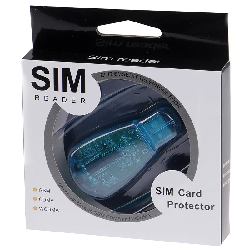 USB SIM Card Reader Copy/Cloner Kit SIM Card Reader GSM CDMA SMS Backup + CD